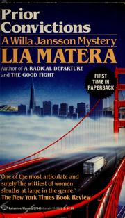 Cover of: Prior convictions. by Lia Matera