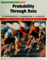 Cover of: Probability through data by Patrick W. Hopfensperfer