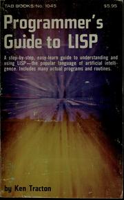 Cover of: Programmer's guide to LISP