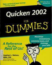 Cover of: Quicken 2002 for dummies by Stephen L. Nelson