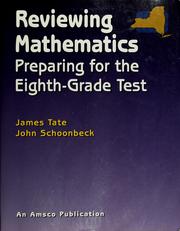 Cover of: Reviewing mathematics by James Tate