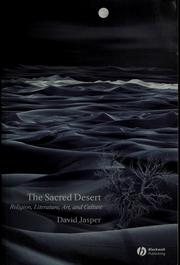 Cover of: The sacred desert by David Jasper