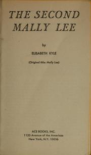 Cover of: The second Mally Lee