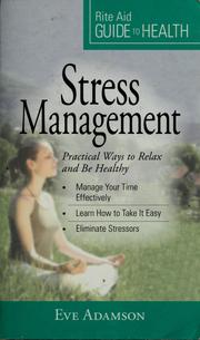 Cover of: Stress management by Eve Adamson