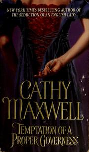 Cover of: Temptation of a Proper Governess by Cathy Maxwell