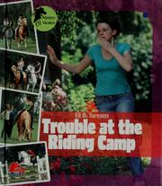 Cover of: Trouble at the riding camp by Eli B. Toresen