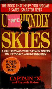 Cover of: Unfriendly skies by Captain X., Captain X.