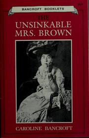 Cover of: The unsinkable Mrs. Brown