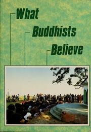 Cover of: What Buddhists believe