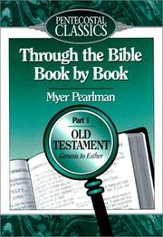 Cover of: Through the Bible Book by Book by Myer Pearlman, Myer Pearlman