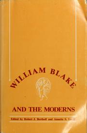 Cover of: Willam Blake and the moderns