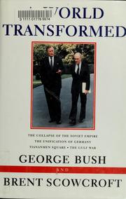 Cover of: A world transformed by George Bush
