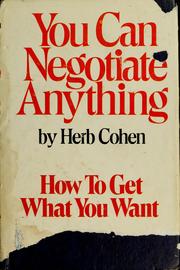 Cover of: You Can Negotiate Anything by Herb Cohen
