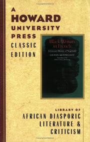 Cover of: Black writers in French: a literary history of negritude