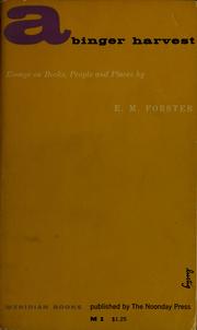 Cover of: Abinger harvest by Edward Morgan Forster