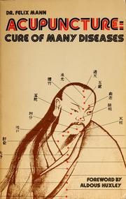 Cover of: Acupuncture: cure of many diseases