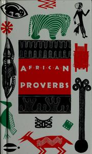 Cover of: African proverbs by Charlotte Leslau