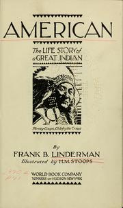 Cover of: American by Linderman, Frank Bird