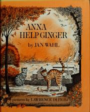 Cover of: Anna help Ginger | Jan Wahl