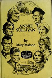 Cover of: Annie Sullivan.