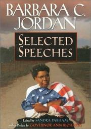 Cover of: Barbara C. Jordan--selected speeches