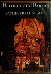 Cover of: Baroque and rococo. by Sacheverell Sitwell