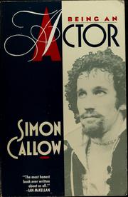 Cover of: Being an actor