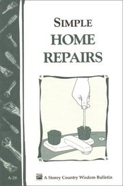 Cover of: Simple Home Repairs: Storey Country Wisdom Bulletin A-28