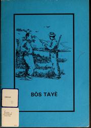 Cover of: Bòs tayè
