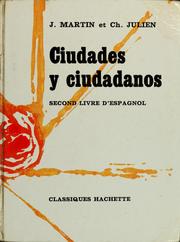 Cover of: Ciudades y ciudadanos by J. Martin