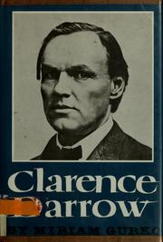 Cover of: Clarence Darrow by Miriam Gurko