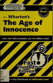 Cover of: [CliffsNotes on Wharton's] The age of innocence by Susan van Kirk