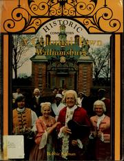 Cover of: A colonial town, Williamsburg