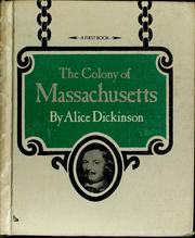 Cover of: The Colony of Massachusetts