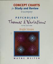 Cover of: Concept charts for study and review by Wayne Weiten