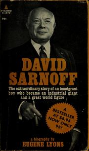 Cover of: David Sarnoff: a biography