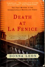 Cover of: Death at La Fenice: a Commissario Guido Brunetti mystery