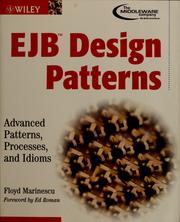 Cover of: EJB design patterns: advanced patterns, processes, and idioms