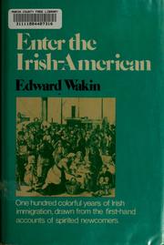 Cover of: Enter the Irish-American by Edward Wakin, Edward Wakin