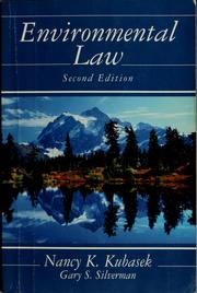 Cover of: Environmental law