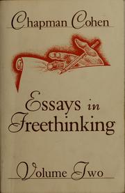 Cover of: Essays in freethinking by Chapman Cohen