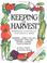 Cover of: Keeping the harvest