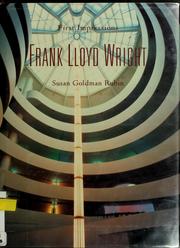 Cover of: Frank Lloyd Wright by Susan Goldman Rubin