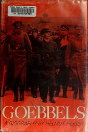Goebbels by Helmut Heiber