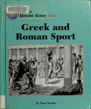 Cover of: Greek and Roman sport by Don Nardo