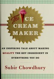 Cover of: The ice cream maker by Subir Chowdhury
