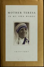 Cover of: In my own words by Saint Mother Teresa