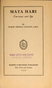 Cover of: Mata Hari: courtesan and spy