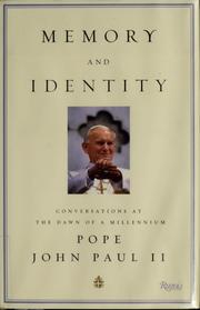 Cover of: Memory and Identity by Pope John Paul II