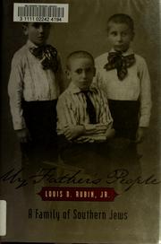 Cover of: My father's people: a family of Southern Jews